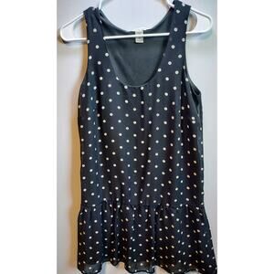 American Rag CIE Polka Dot Drop-Waist Dress - Sz Small
